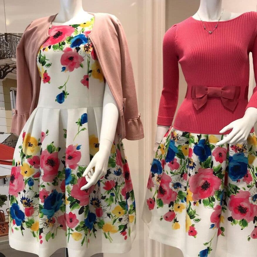 M'S GRACY*フラワープリントグログランワンピース