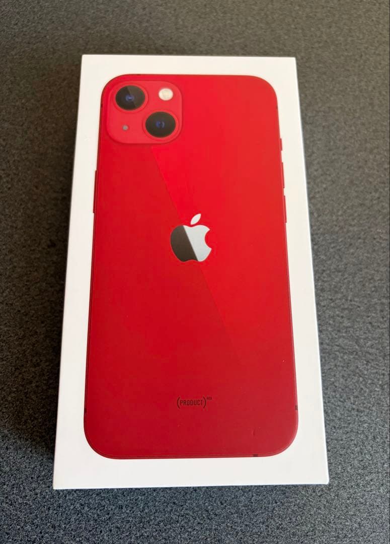 iPhone13 プロダクトレッド 128GB 本体、ケーブル・充電器付き