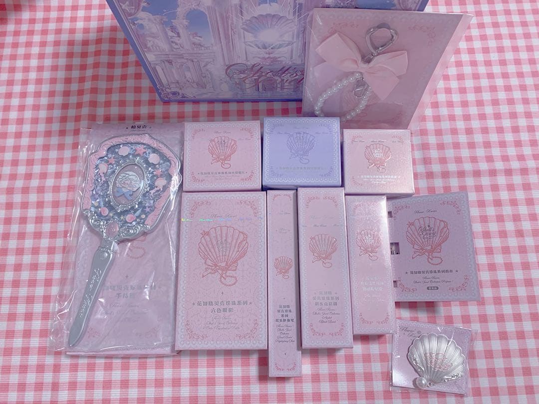 フラワーノーズ　シェルズジュエル コレクション ピンク豪華セット（11点）