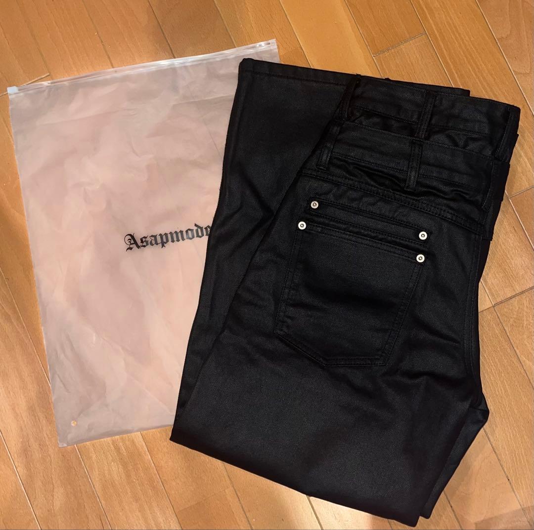 asapmode Waxed Stacked Pants 値下げ⭕️
