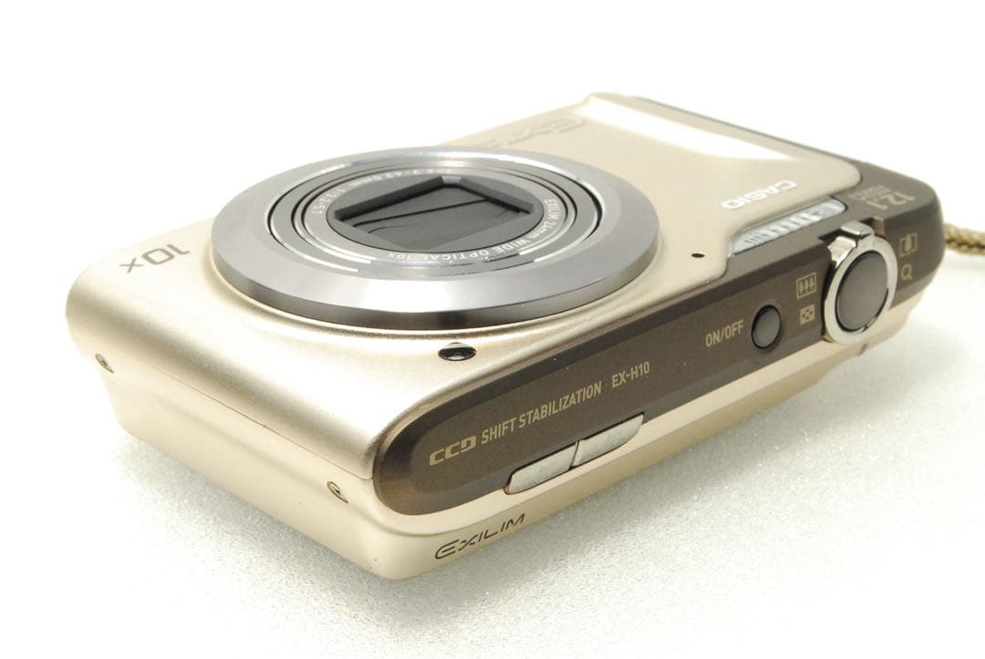 CASIO EXILIM EX-H10❤️スマホ転送 動作確認済 ゴールド カメラ