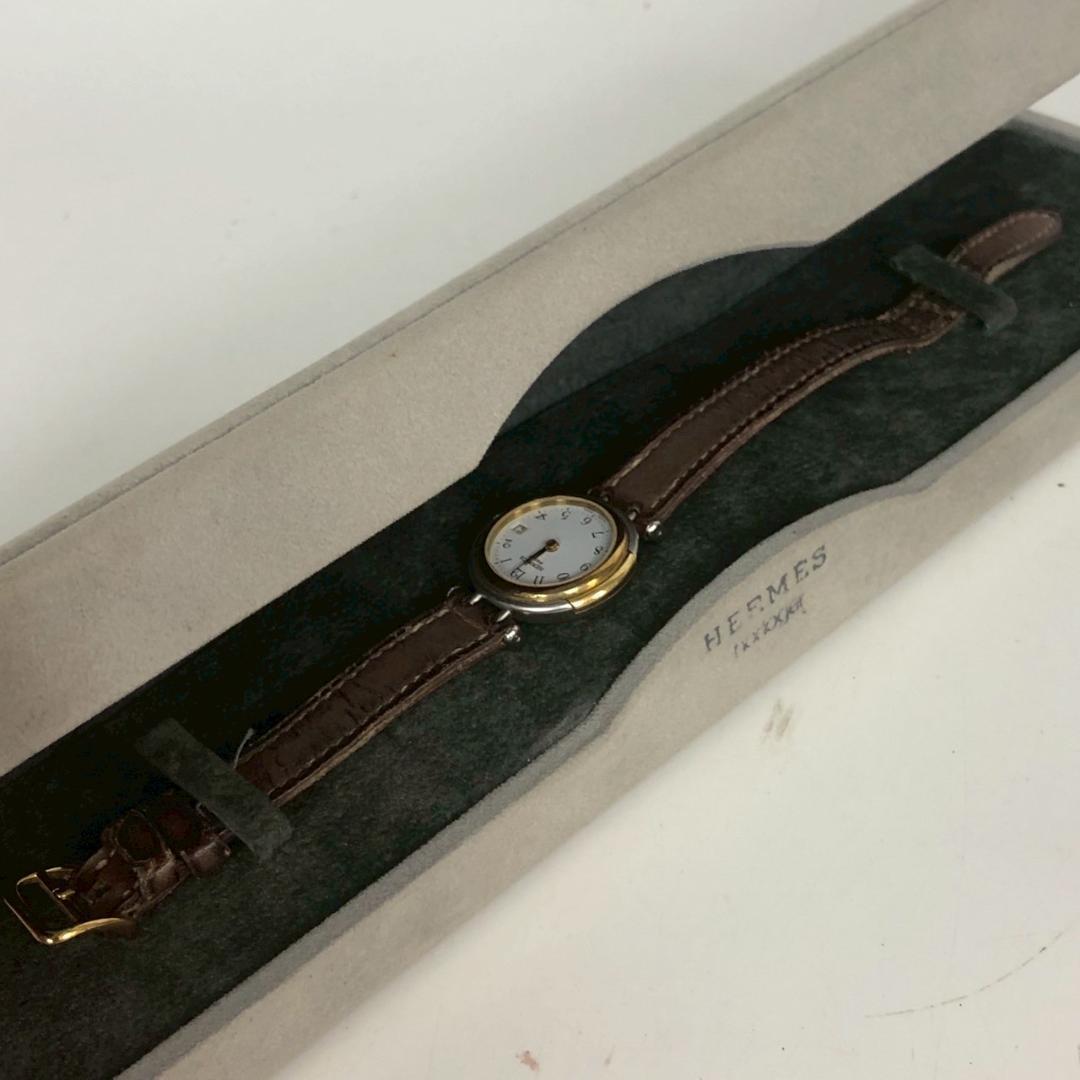 HERMES エルメス 腕時計 ウィンザーデイト シルバー 小物 レディース