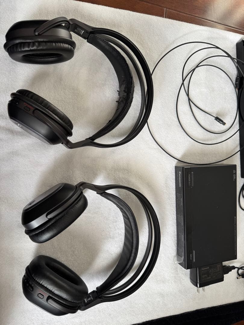 夜の映画！Panasonic RP-WF70T ワイヤレスヘッドフォンX2セット