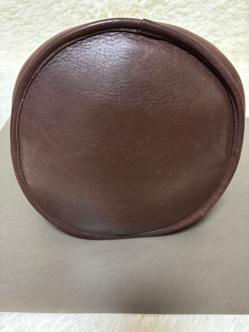 vintageオールドコーチ ショルダーバッグ バケツ型 茶　ダークブラウン
