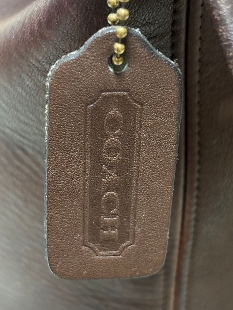 vintageオールドコーチ ショルダーバッグ バケツ型 茶　ダークブラウン