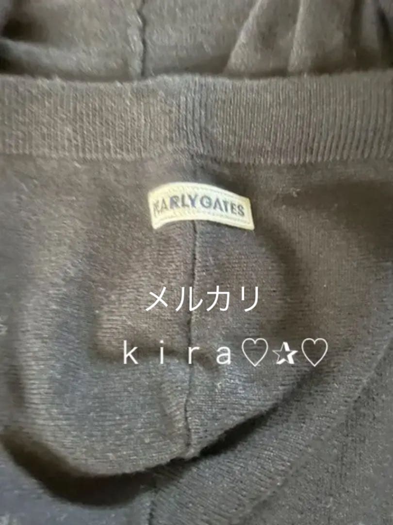 ニットプルオーバーフーディ0