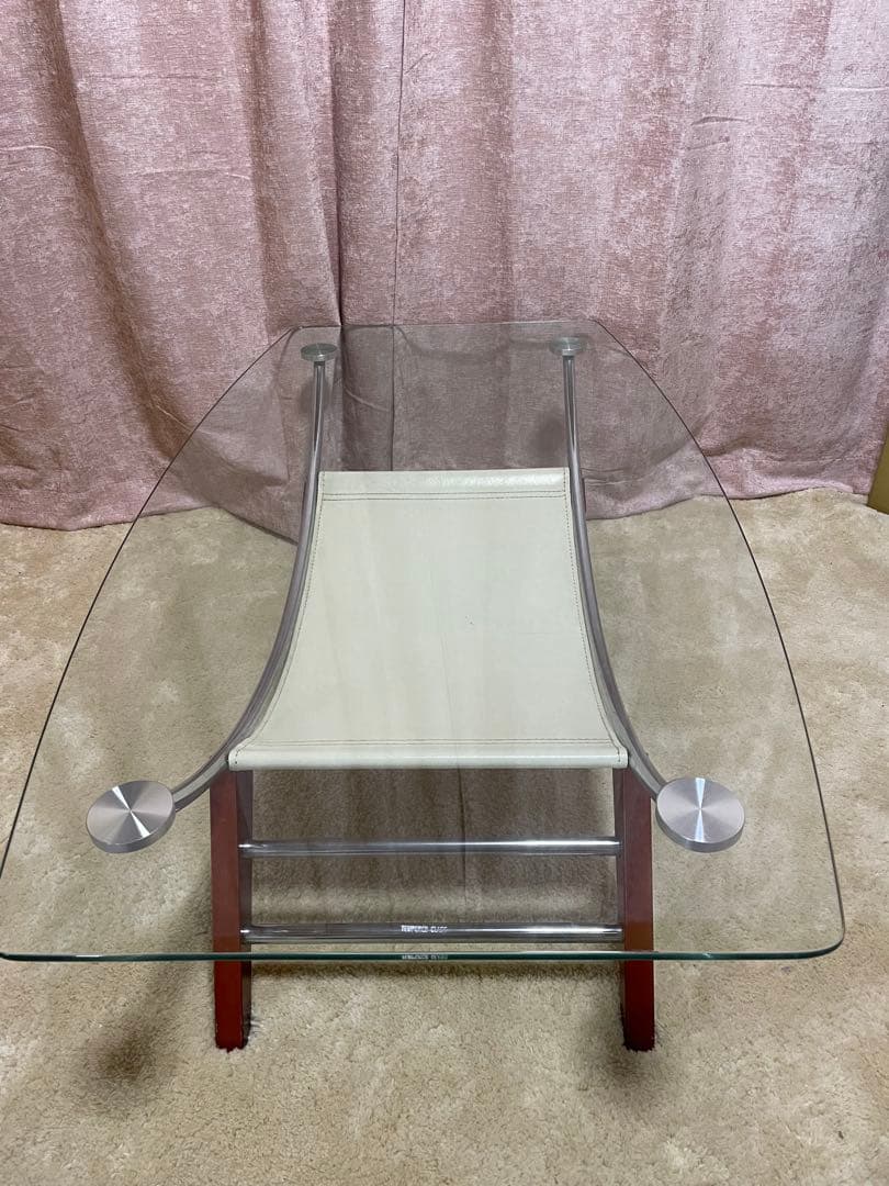 ミッドセンチュリー　スペースエイジ　ローテーブル　ガラステーブル　レトロ　昭和