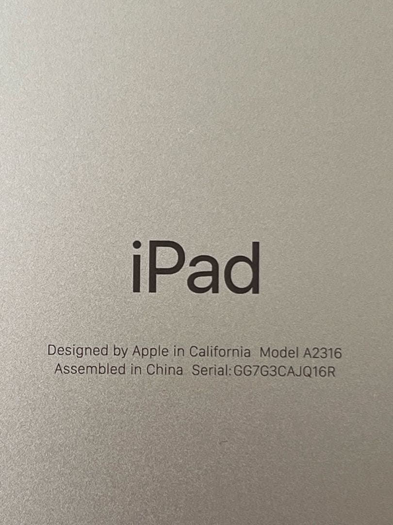 iPad Airシルバー 水没 ジャンク品