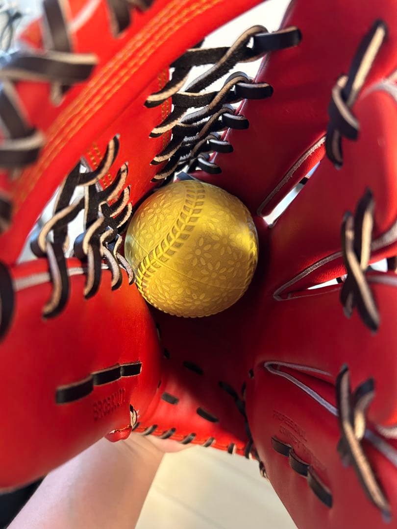 ZETT プロステイタス 軟式グローブ ディープオレンジ