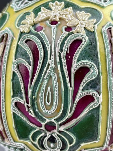 【希少】オールドニッポン 21.0㎝ 盛上げ花瓶 一陳盛り 花器 花瓶