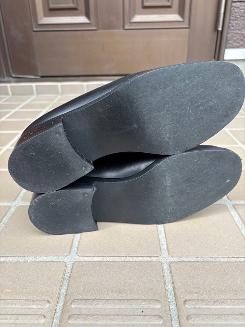 【GUCCI】グッチブラックレザー ローファー革靴　23,5