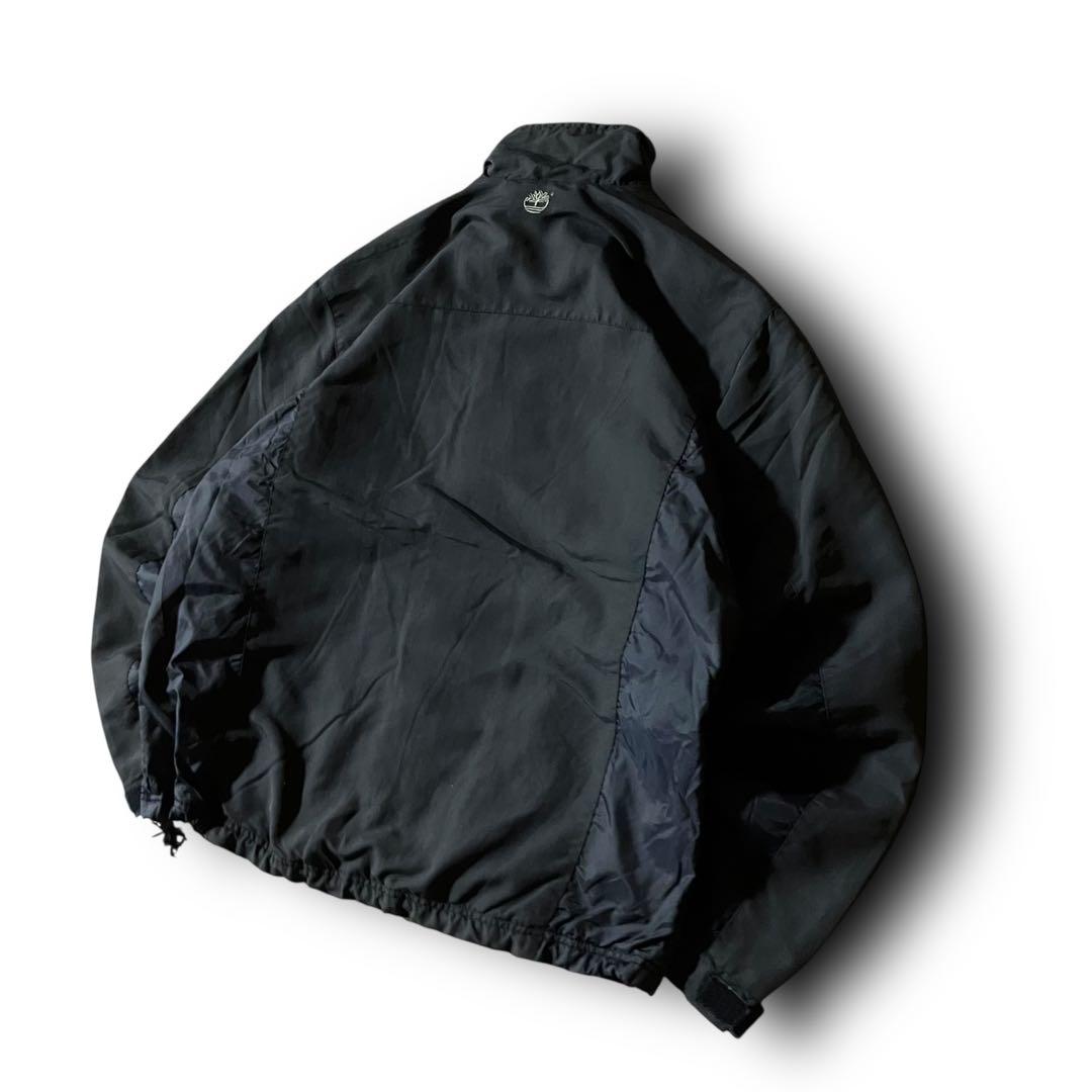 はる様☆Timberlandウォームアップジャケット短丈ナイロンドローコード刺繍