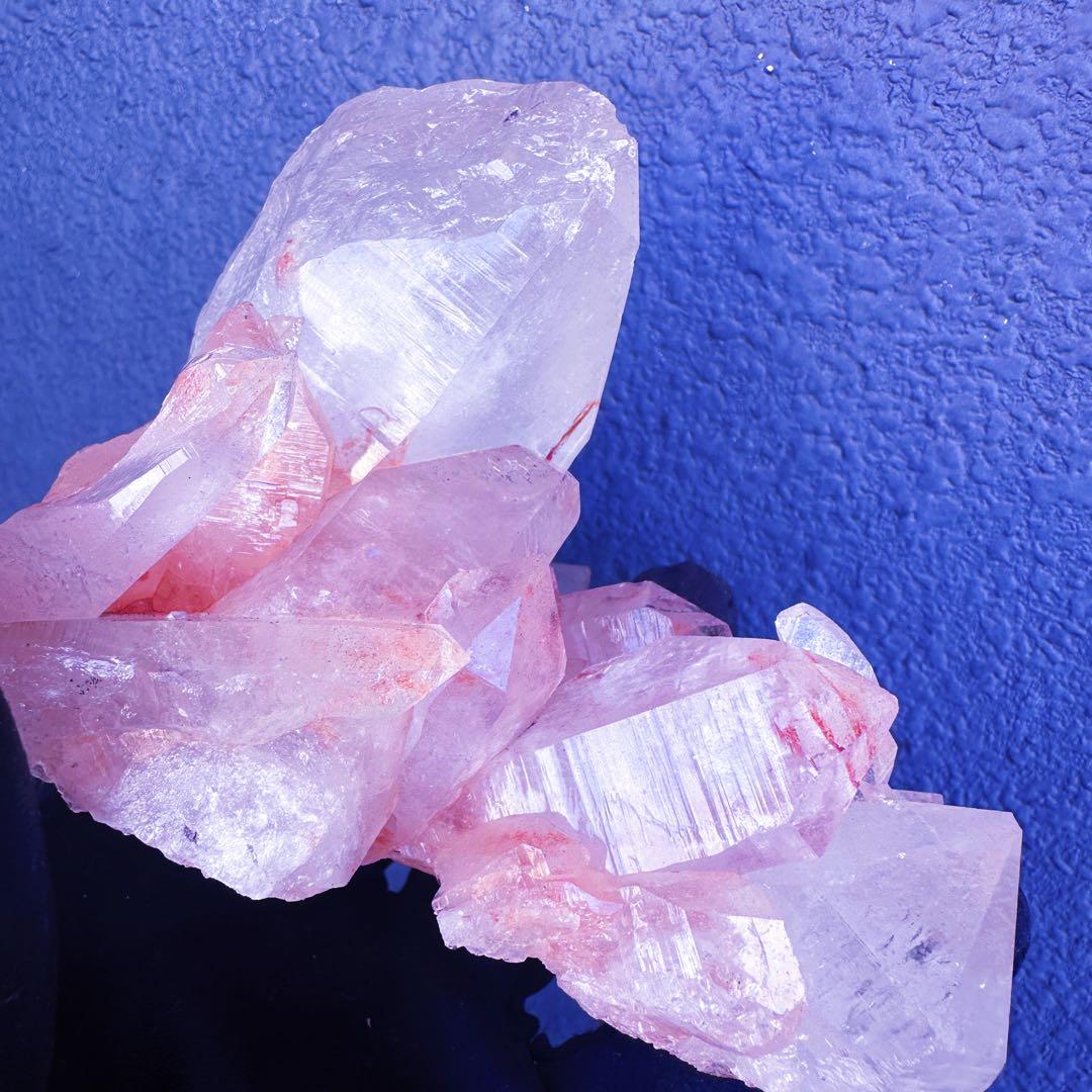 希少❗️超綺麗♡キラキラ☆超強いパワー ピンク ヒマラヤクラスター天然石A1432