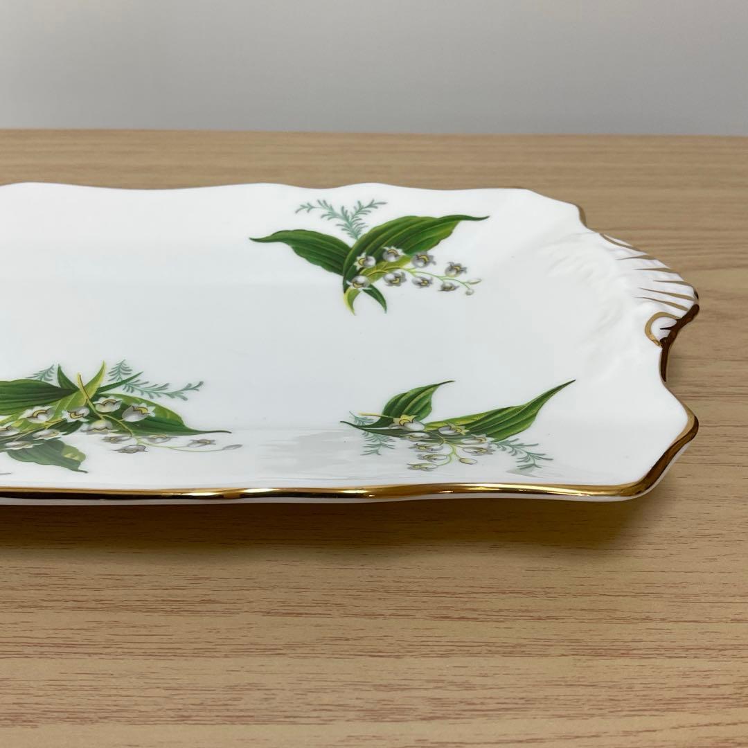 ハマースレイ　すずらん　サンドウィッチプレート　勿忘草シュガークリーマー