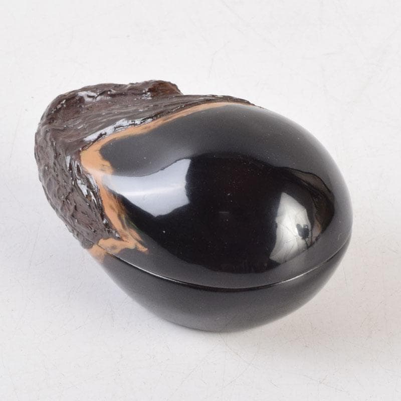 茶道具　乾漆　茄子香合　在銘　時代箱　V　9223