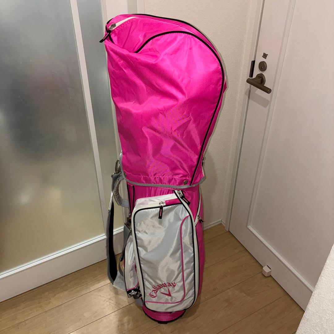 美品！Callaway Solaire(ソレイル)クラブ／バッグセット(ピンク)