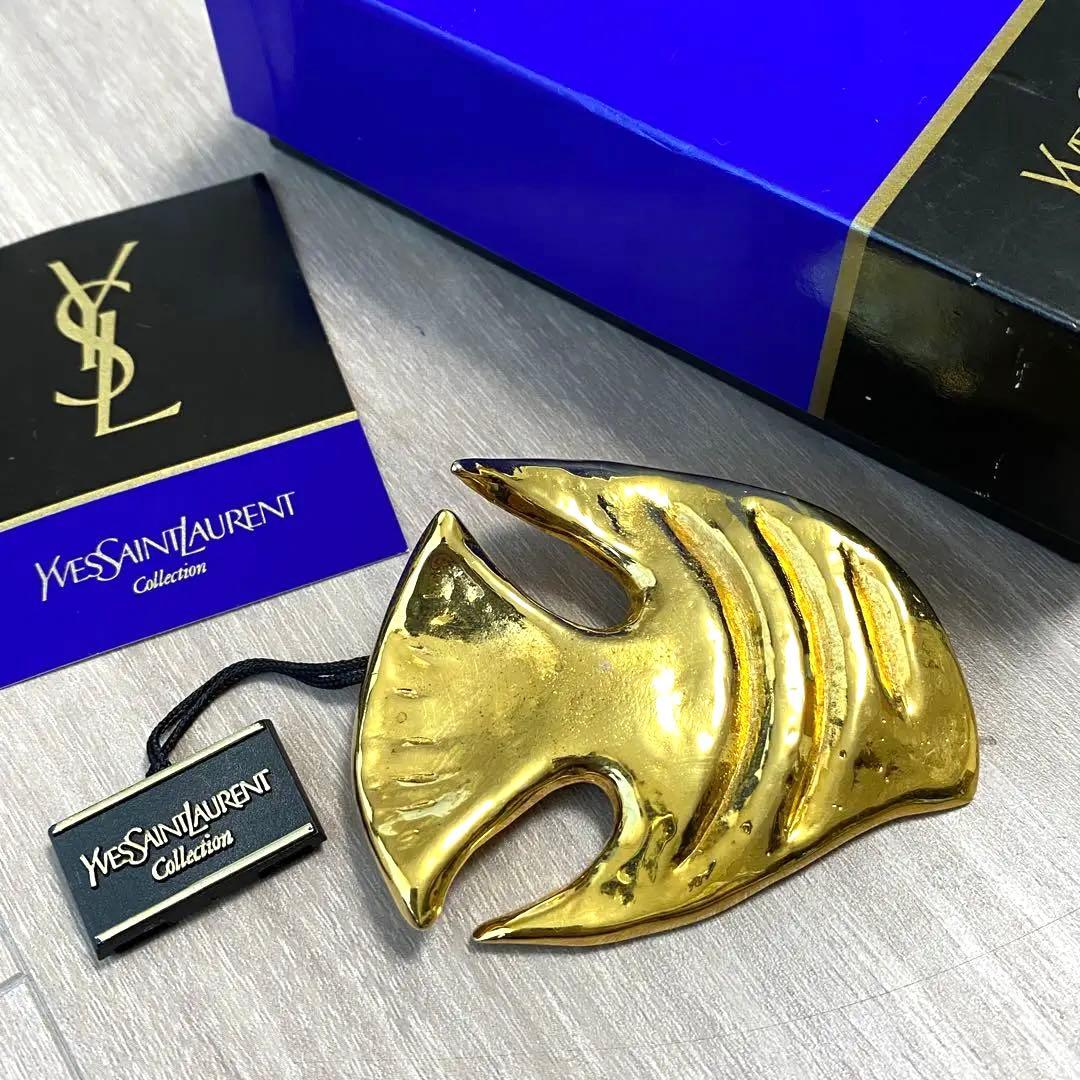 ◆希少◎レア◎イヴ・サンローラン ヴィンテージ ラージ フィッシュ ブローチ