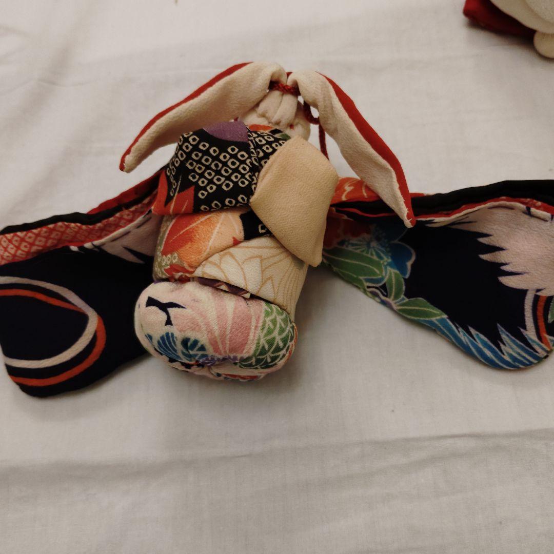 うさぎ　着物きているうさぎ置物