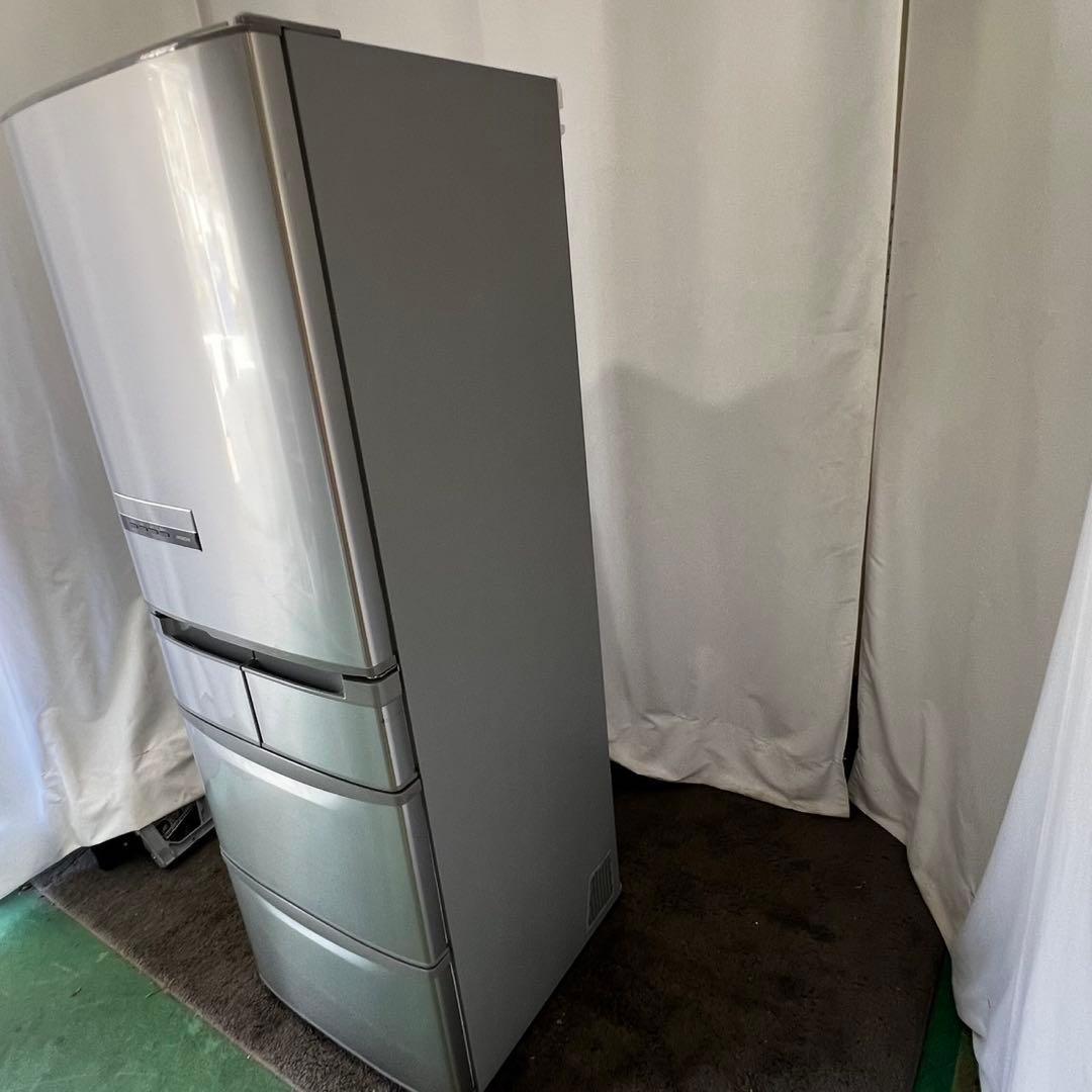 759　日立　冷蔵庫　設置無料　大型　400ℓ級　安い　中古　シルバー　おすすめ