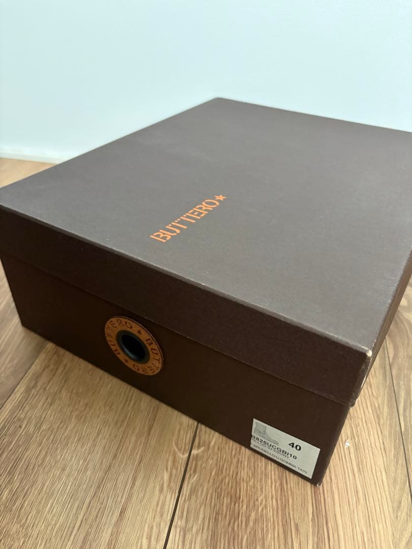 ブッテロ　BUTTERO サイドジップブーツ茶　サイズ40 B825 【箱付】