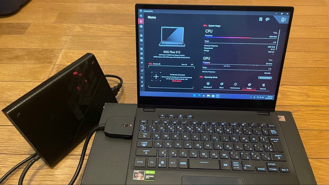 ROG XG MobileGC31 RTX3070グラフィックボード動作確認済み