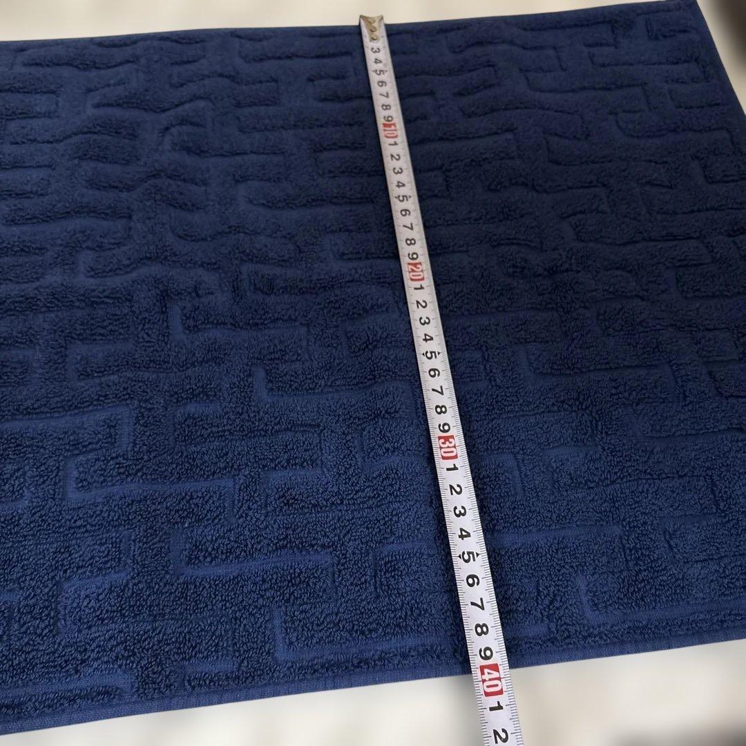 美品　HERMES エルメス タオル2セット　オレンジ&ブルー　箱付き