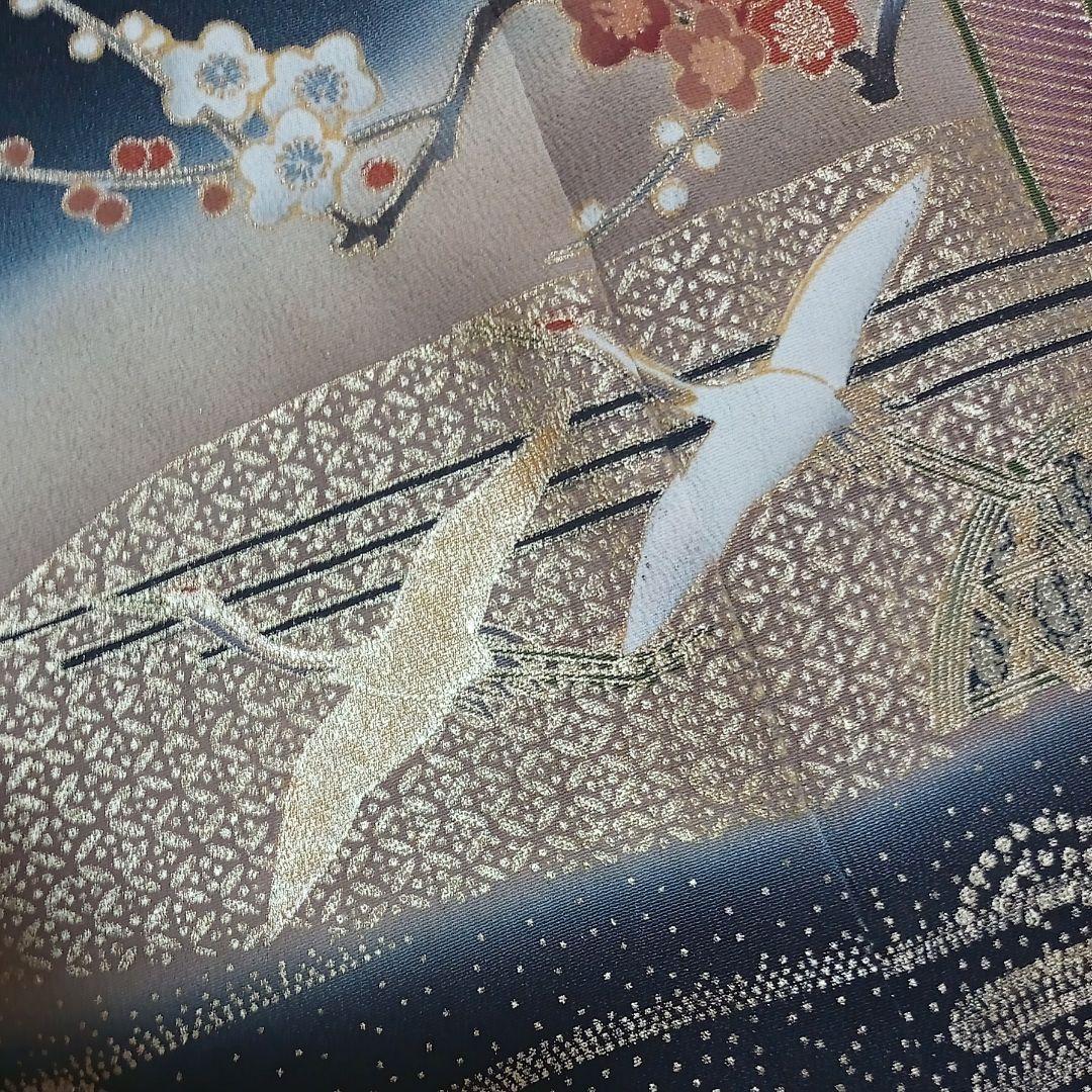 D02限定価格！☆USED美品☆ 結婚式 金彩 豪華 黒留袖6点セット