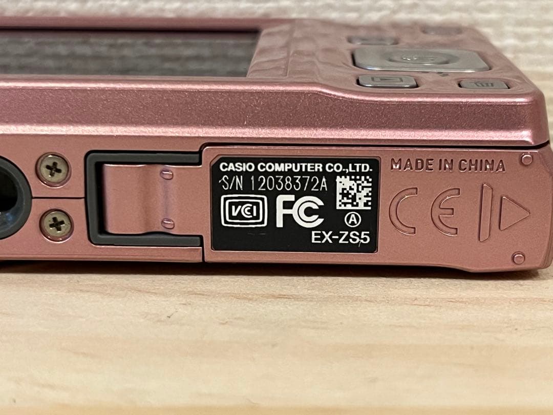 完動品 CASIO EXILIM EX-ZS5 ピンク コンデジ #26019
