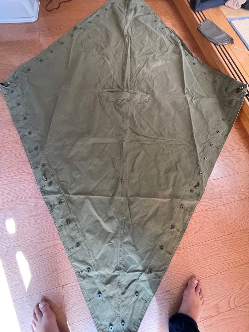 ノルウェー軍幕　単色　4枚セット　used