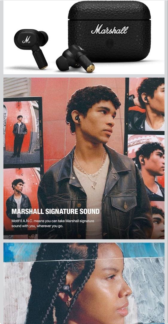 Marshall完全ワイヤレスイヤホン Motif Ⅱ A.N.C.国内正規品】
