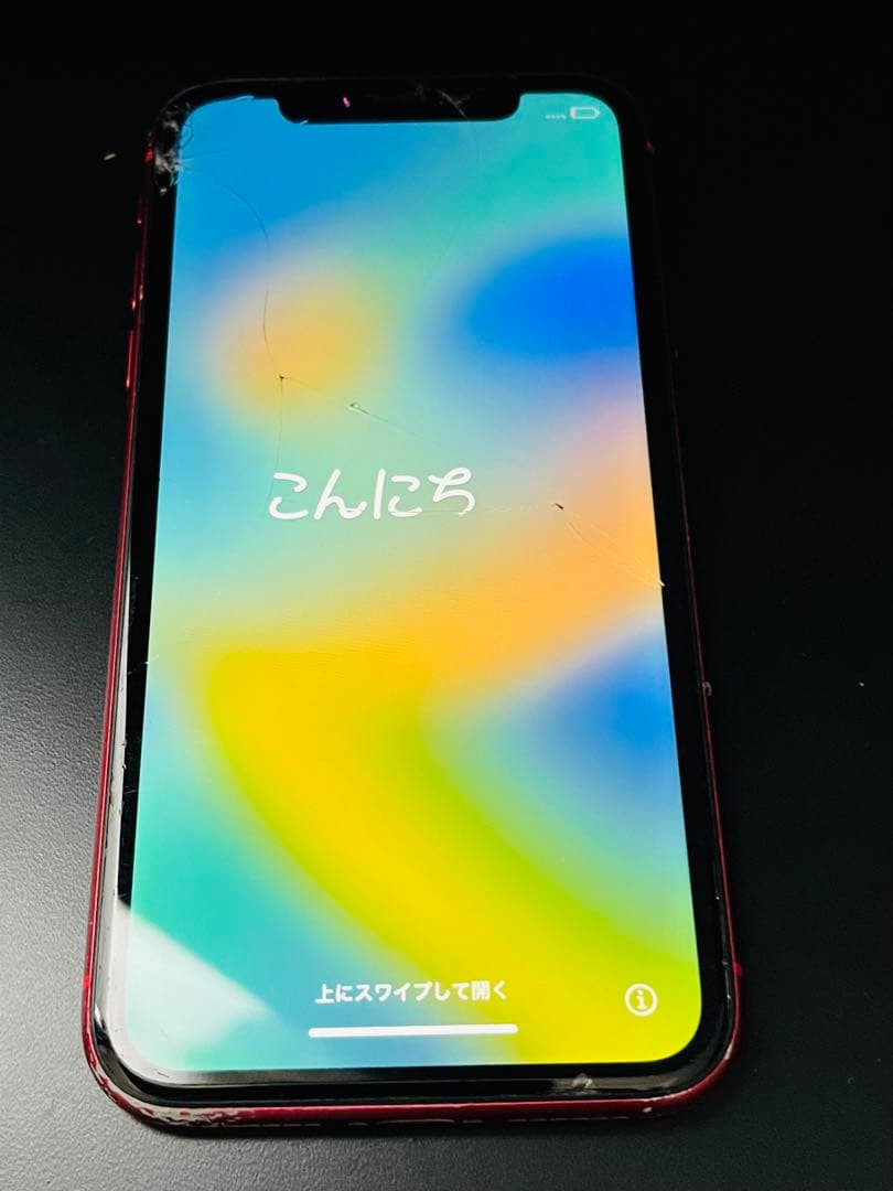 iPhone 11 レッド　SIMフリー　箱　イヤホン付き