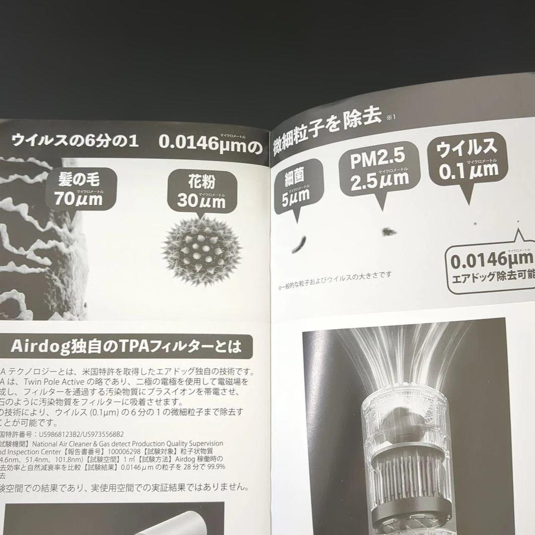 Airdog mini portable 空気清浄機　ブラック CZ-20T