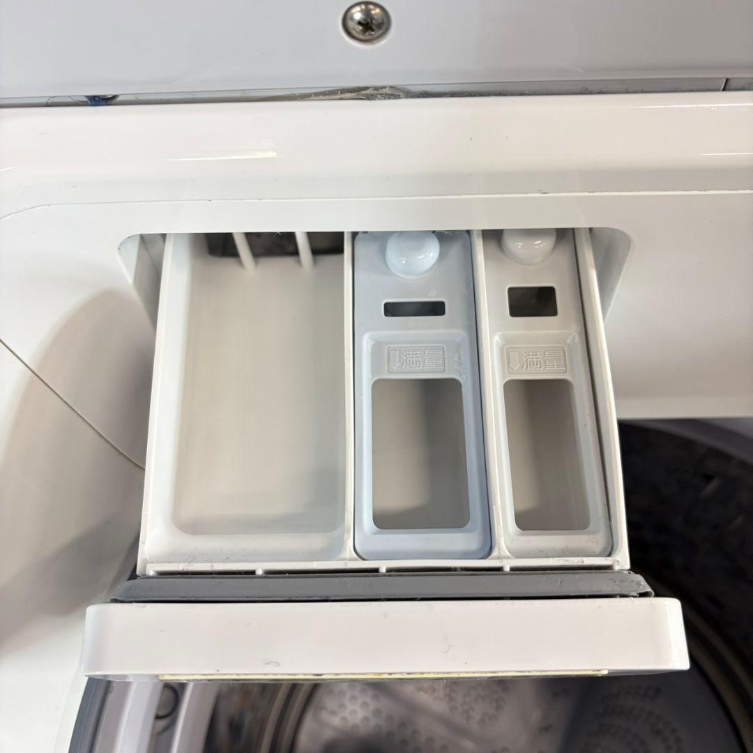 744 完全動作品乾燥機能付き　洗濯機　SHARP　ガラストップ　スタイリッシュ