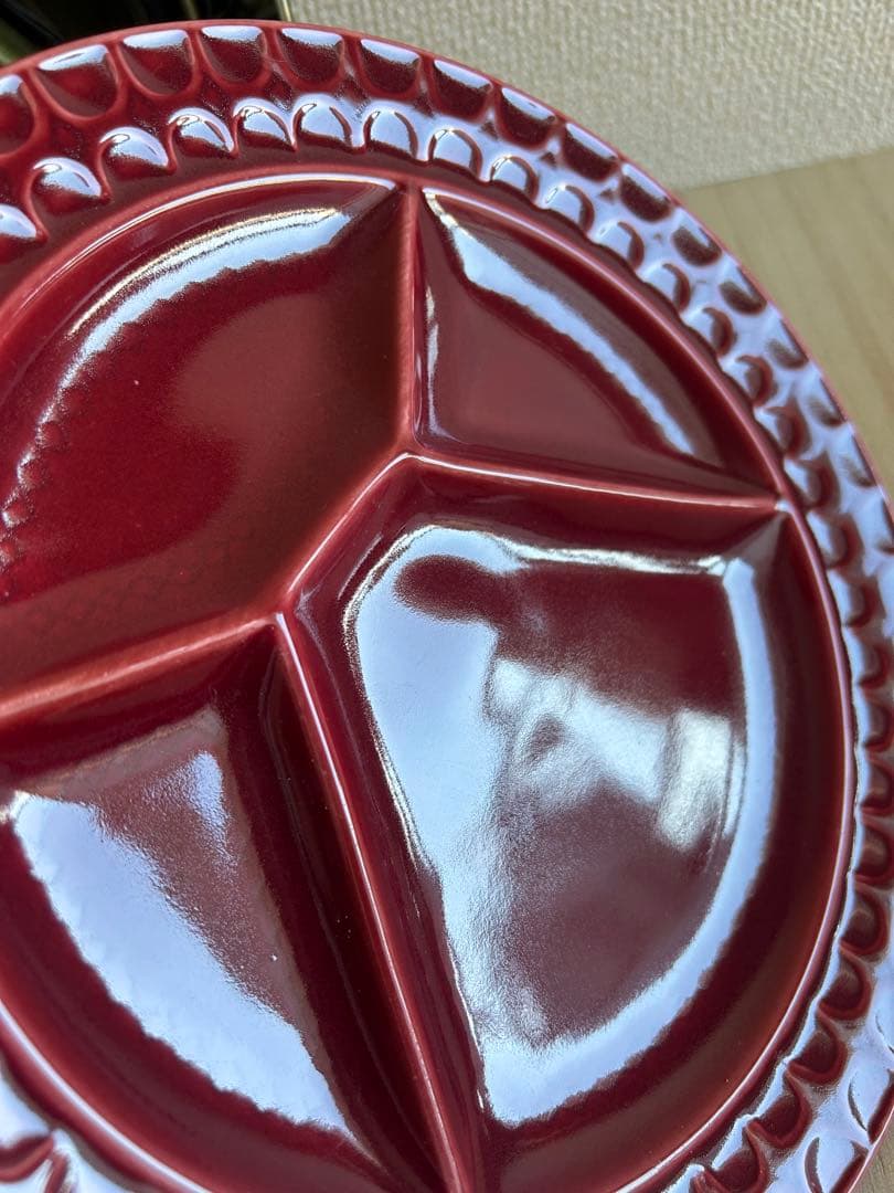 サルグミンヌ フォンデュプレート4枚　仕切り皿 フランス プロカント