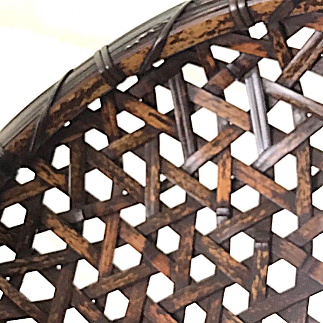 虎斑竹 盛り籠 中