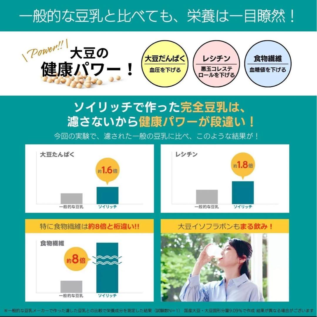 未使用　ソイリッチ SOY RICH 正規品 完全豆乳メーカー