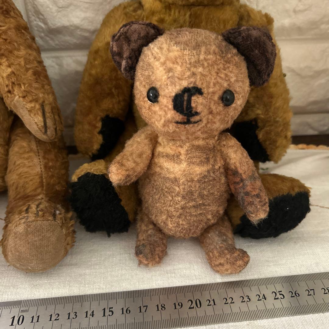 イギリスアンティークベア2体　プラス１体