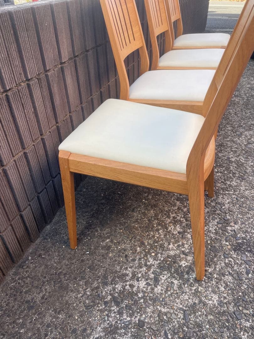 【引取限定】大塚家具　シネマ　木製ダイニングチェア 4脚セット　椅子　葛飾区