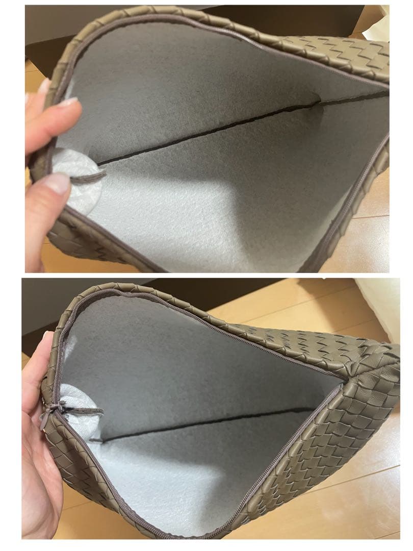 BOTTEGA VENETA イントレチャートクッション　レア　ブラウン系　美品