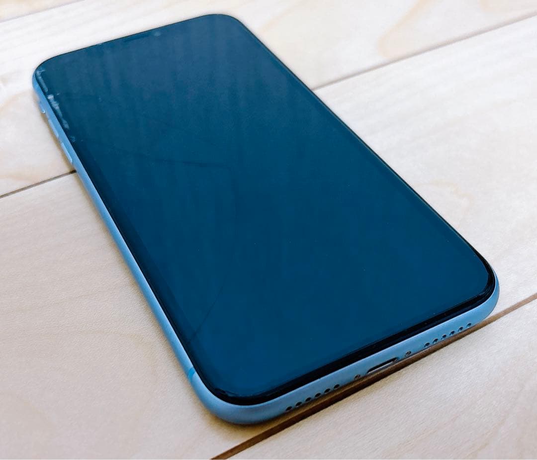 傷有り⚠︎送料込み◎匿名配送◎ iPhone XR 256GB ブルー 付属品あり