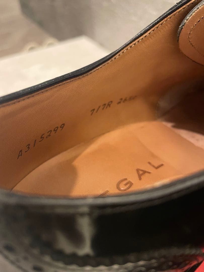 【超美品】 REGAL 717R ウイングチップ 内羽根26.5EEE