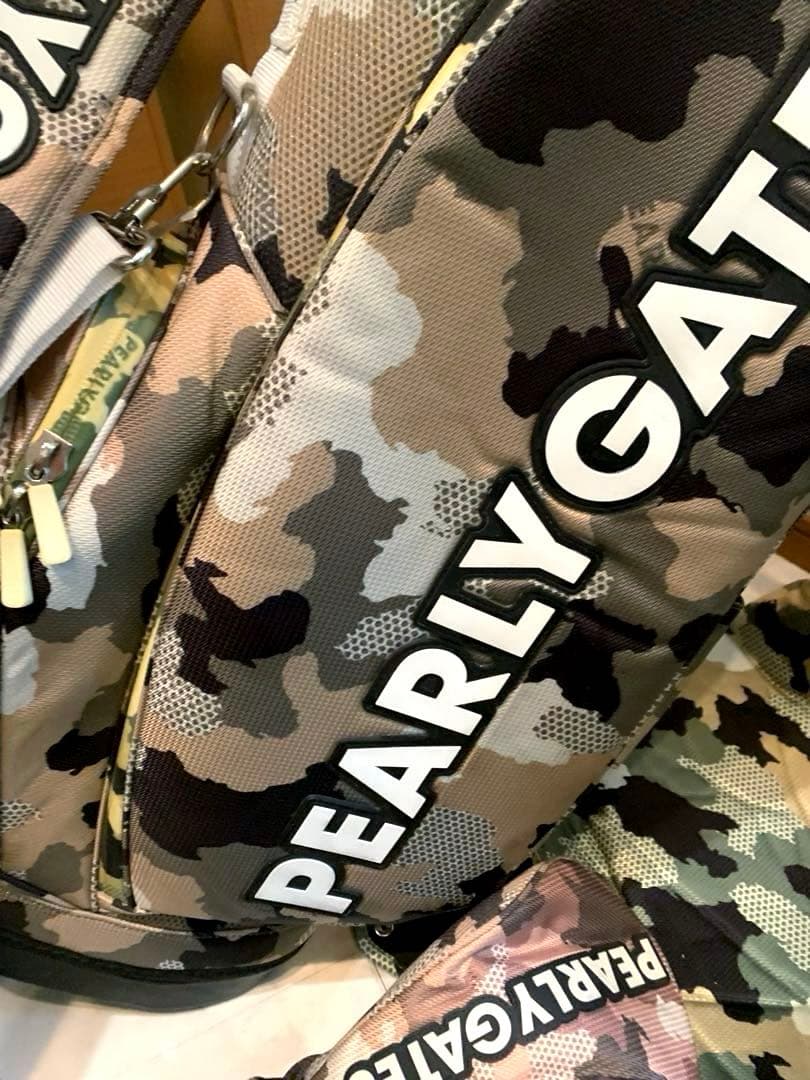 正規品　パーリーゲイツ　迷彩　カモフラ　スタンドキャディバッグ　メンズレディース