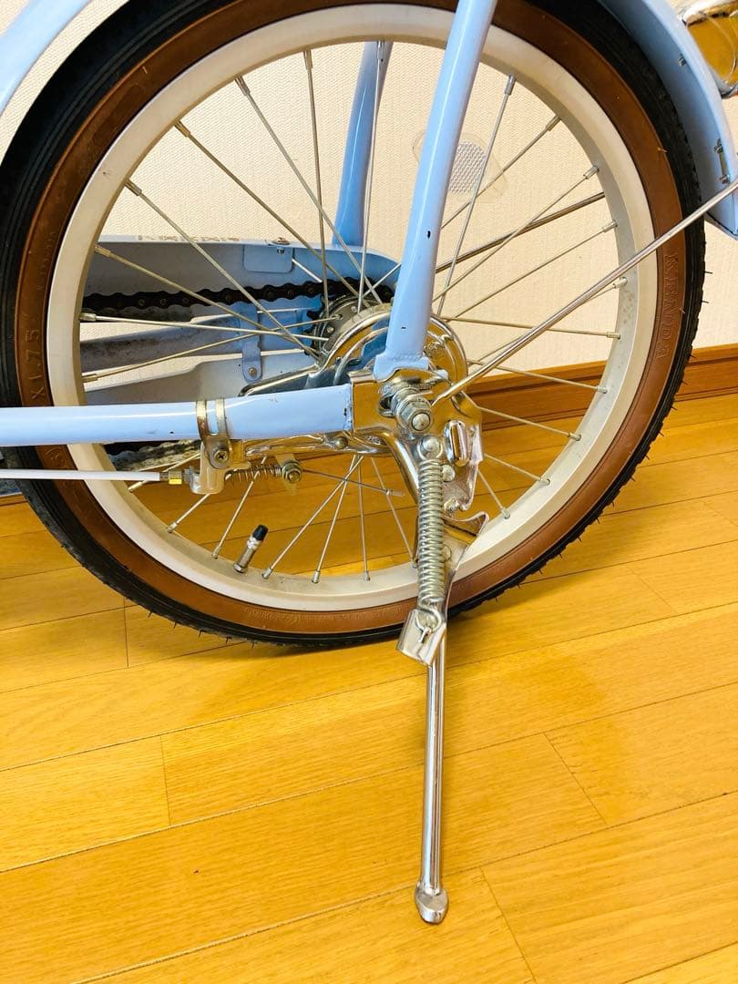 【引き取り限定】子供用自転車　マハロキッズ　18型　水色　駒あり