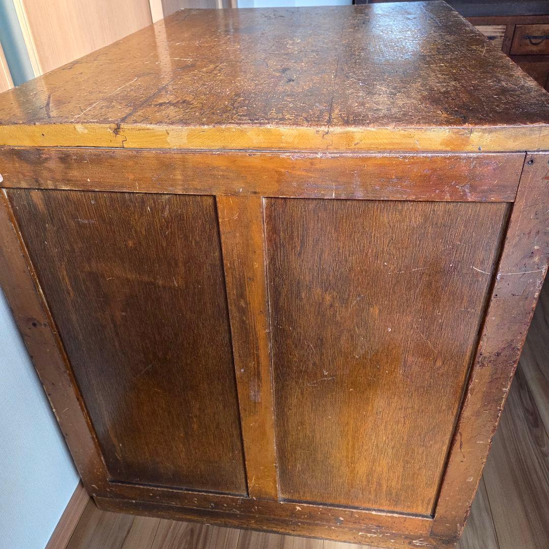 片袖机　左袖　アンティーク　作業台　什器　デスク　無垢　古家具　インテリア