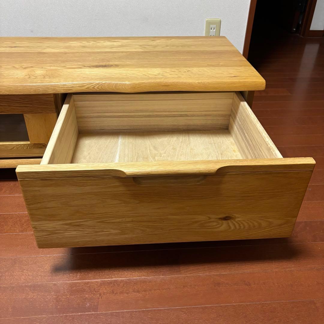 起立木工 天然木 無垢材 テレビボード テレビ台 111cm