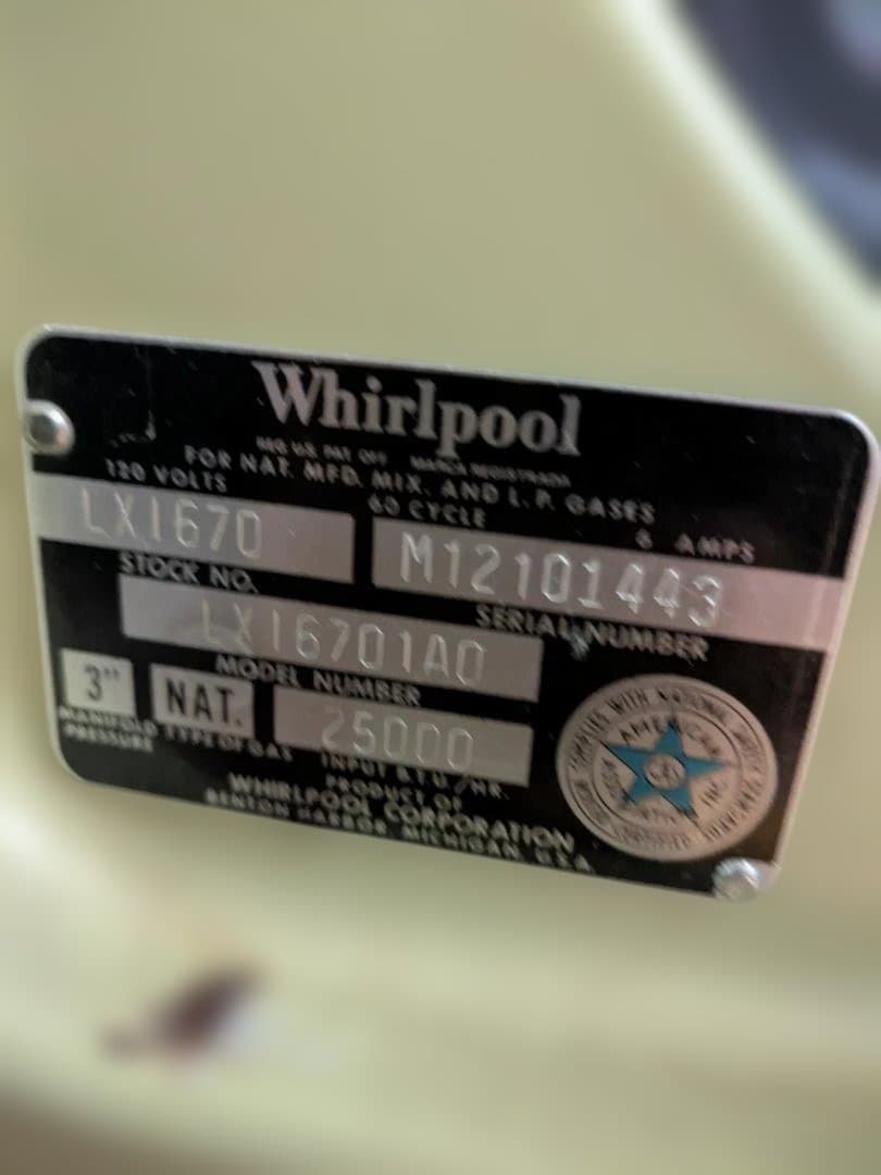 Whirlpool ワールプール　衣類ガス乾燥機　アメリカ製　直接引き取りのみ
