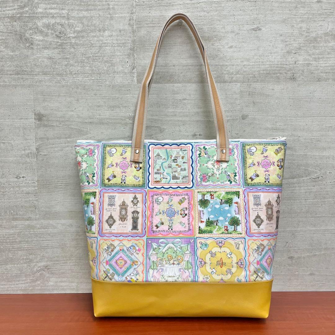 yukiemonハンドメイド　新作セミオーダー　ビッグトート＆巾着バック②