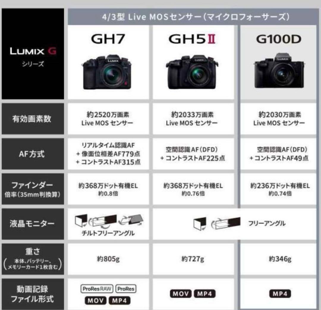 LUMIX GH5 II デジタル一眼レフ 本体標準ズームレンズキット