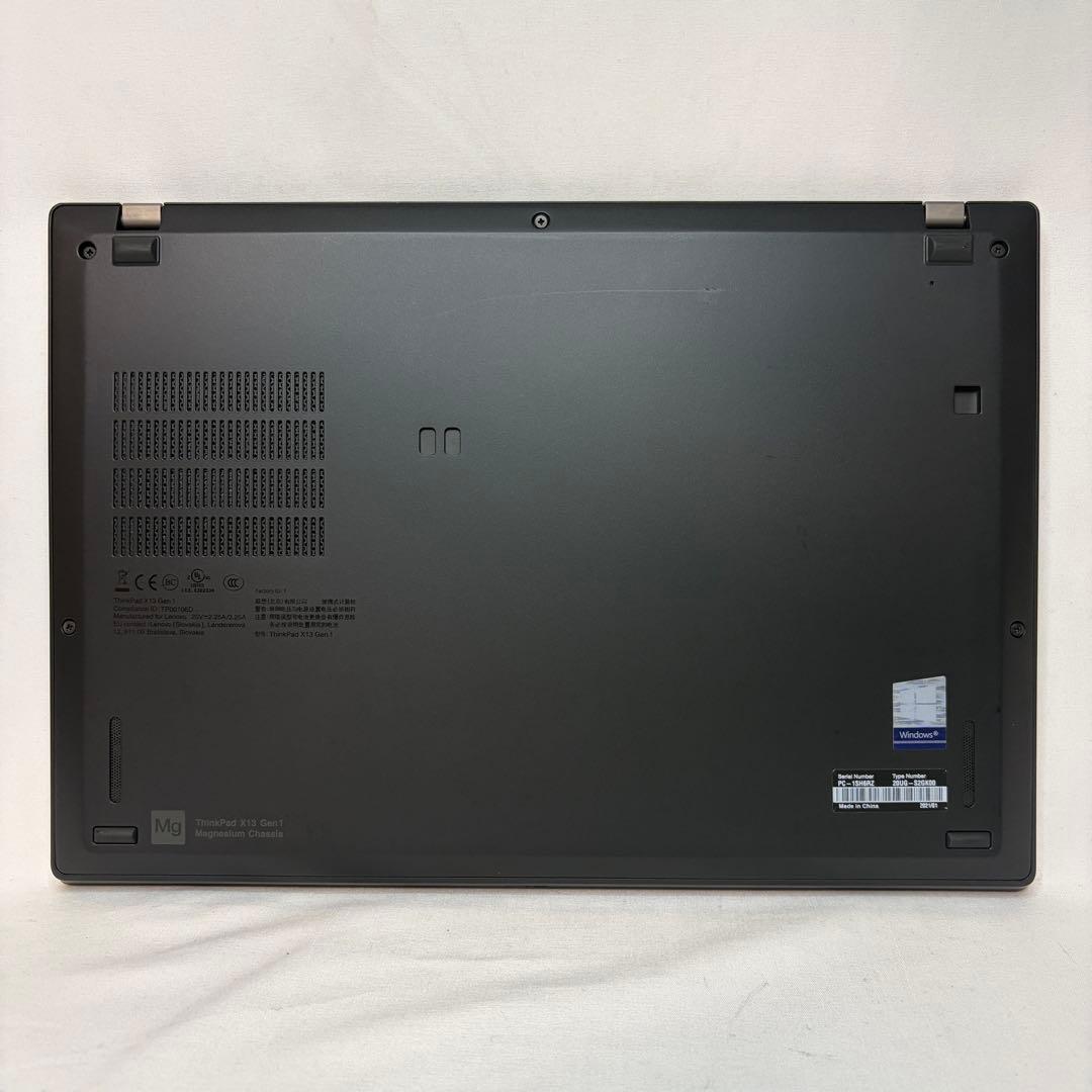美品 ThinkPad X13 Ryzen5 16GB 13.3型 バッテリー良