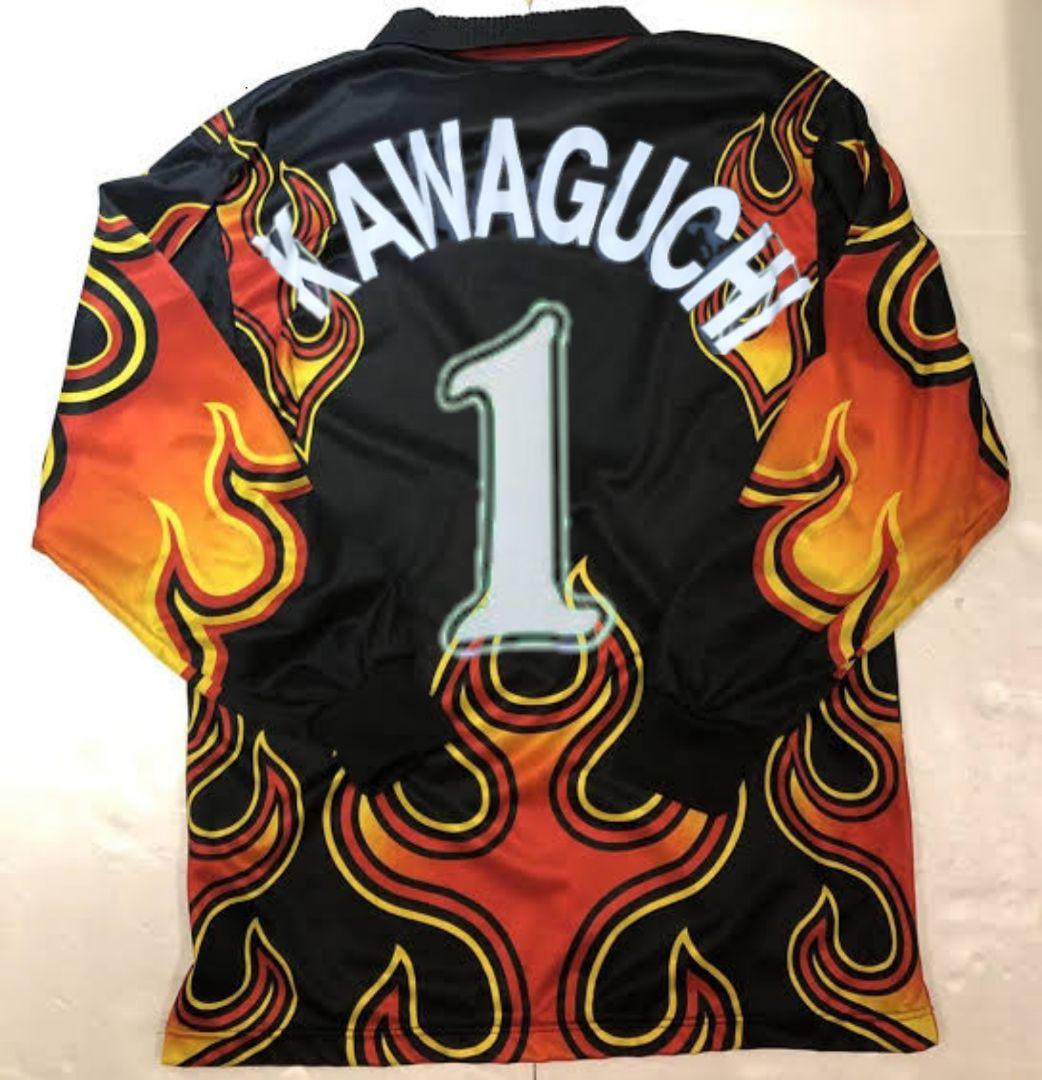 川口能活！フランスワールドカップ出場文字入り1番20番日韓ゴールキーパー